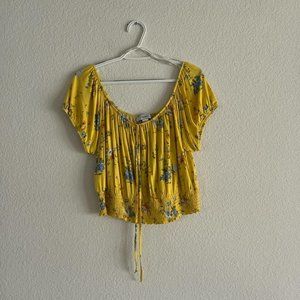 YELLOW FLORAL BLOUSE